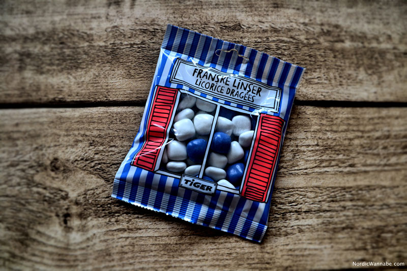 Franske Linser mit Lakritz Holland Dänemark TIGER, Lakritz aus Skandinavien