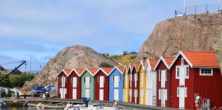 Smögen, Mittsommer, Hafen, Brygge, Schweden, Skandinavien, Blog, rote Holzhäuser, Einreisen nach Nordeuropa