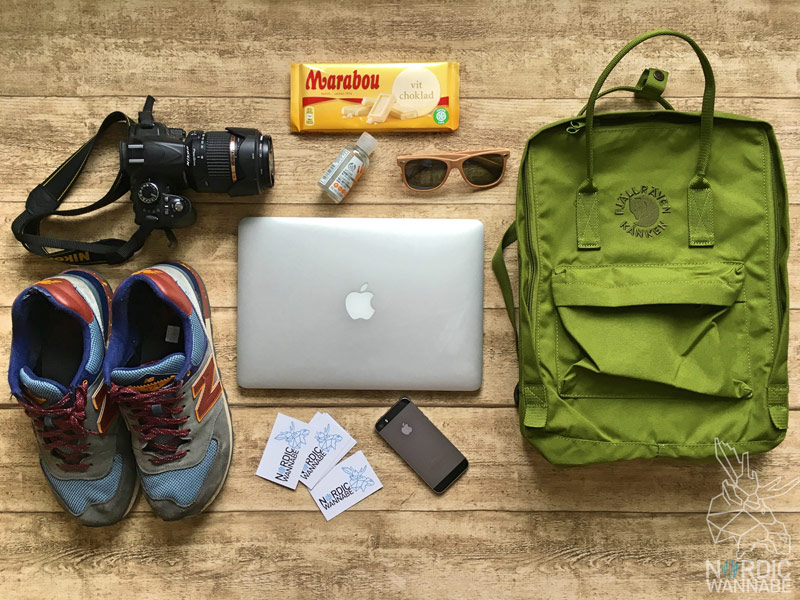 Skandinavien Blog, Skandinavien-Blogger, Blogger Essentials, Was braucht ein Blogger?, Rehanken, Fvällräven, Apple Macbook, iPhone, Marabou, Bodyshop, New Balance Schuhe, Nikon Kamera, Sonnenbrille