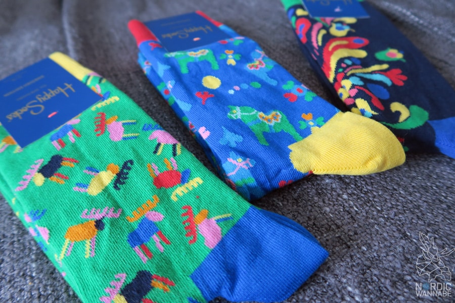 Happysocks, Happy Socks, Strümpfe, Socken, Schwedenmuster-Strümpfe, Schweden-Muster, Schweden Blog, Skandinavien
