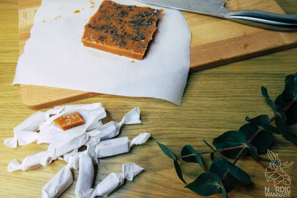 Karamellbonbons mit Salz, Skandinavien, Hygge, Valentinstag, Karamellbonbons selber machen, Rezepte