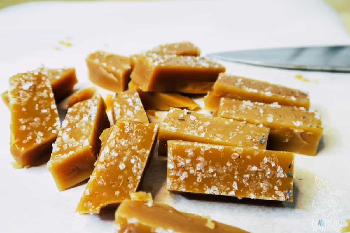 Karamellbonbons mit Salz, Skandinavien, Hygge, Valentinstag, Karamellbonbons selber machen, Rezepte