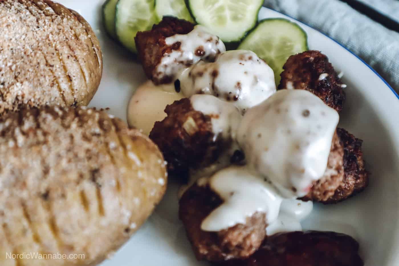 Rezept für Köttbullar, Schwedische Hackfleischbällchen, Schwedenblog, Schweden Rezepte, schwedische Rezepte