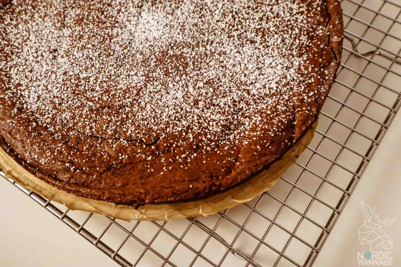 Kladdkaka, Schwedischer Schokokuchen, Schwedischer Schokoladenkuchen, Saftiger Schokokuchen, Rezept aus Schweden