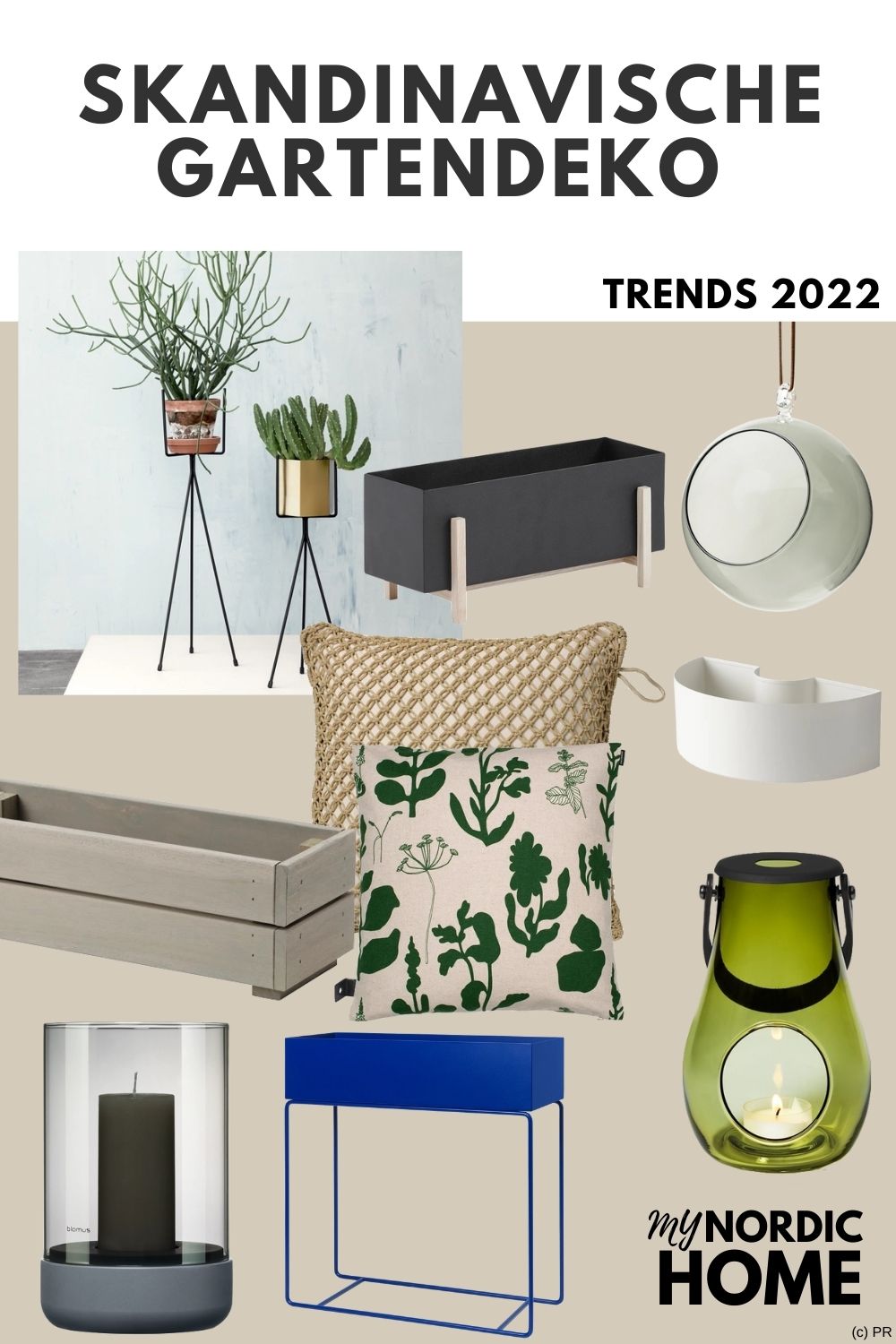 Skandinavische Gartendeko